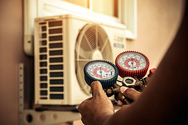 Professional Hvac technician working in Blue Rock, OH